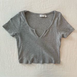 ASOS gray crop top